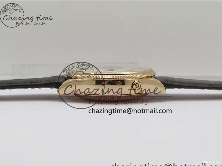 1229 Cellini 50535 Moonphase RG GMF Best Edition White Dial on Brown Leather Strap A Lightweight 2634